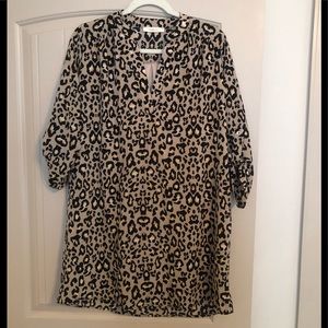 Entro brand small leopard shift dress never worn!